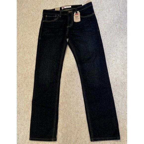 Levi’s 511 Jeans Size 20 Regular Slim Hip to Ankle Stretch 30x30 Pants Denim NEW - Picture 1 of 7